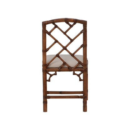 Chippendale Bamboo Rattan Dining Chair