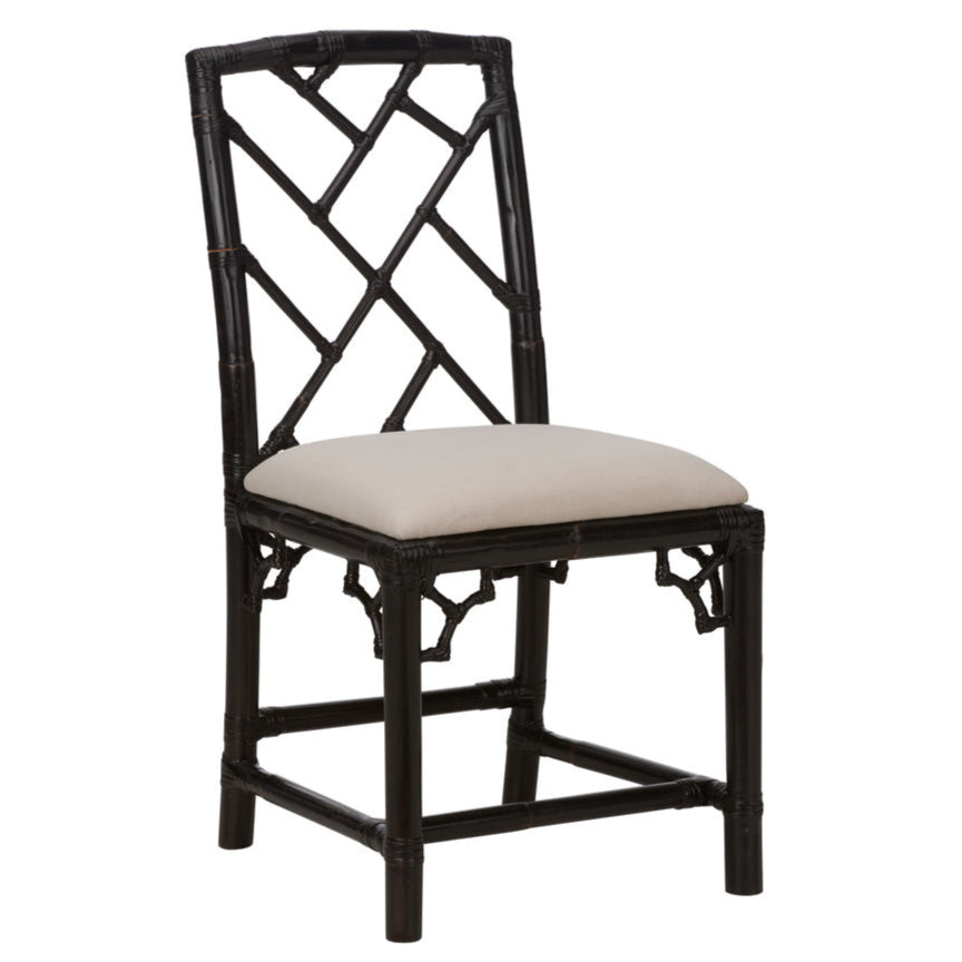 Chippendale Bamboo Rattan Dining Chair