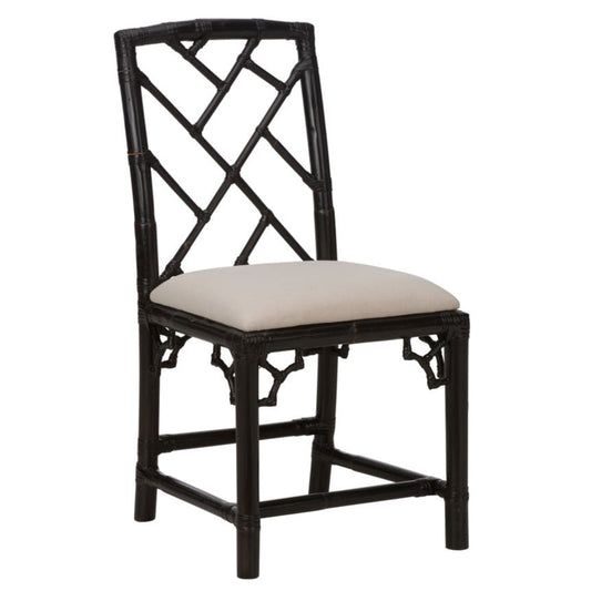 Chippendale Bamboo Rattan Dining Chair