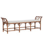 Chippendale Bamboo Regency Rattan Bedroom Bench