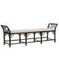 Chippendale Bamboo Regency Rattan Bedroom Bench
