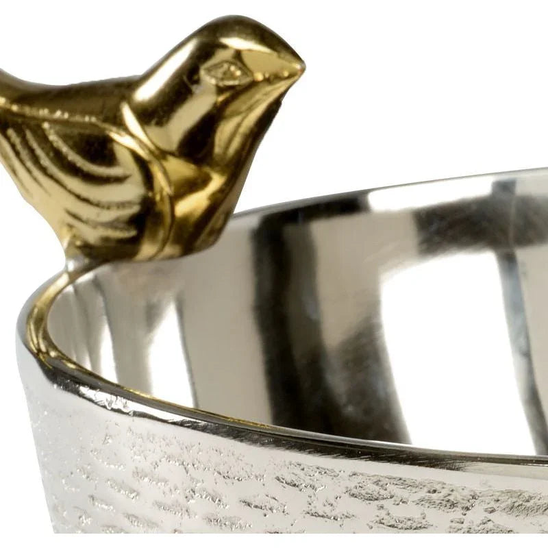Chirp Polished Nickel Round Bowl - LOOMLAN - Wildwood - Boxes & Bowls
