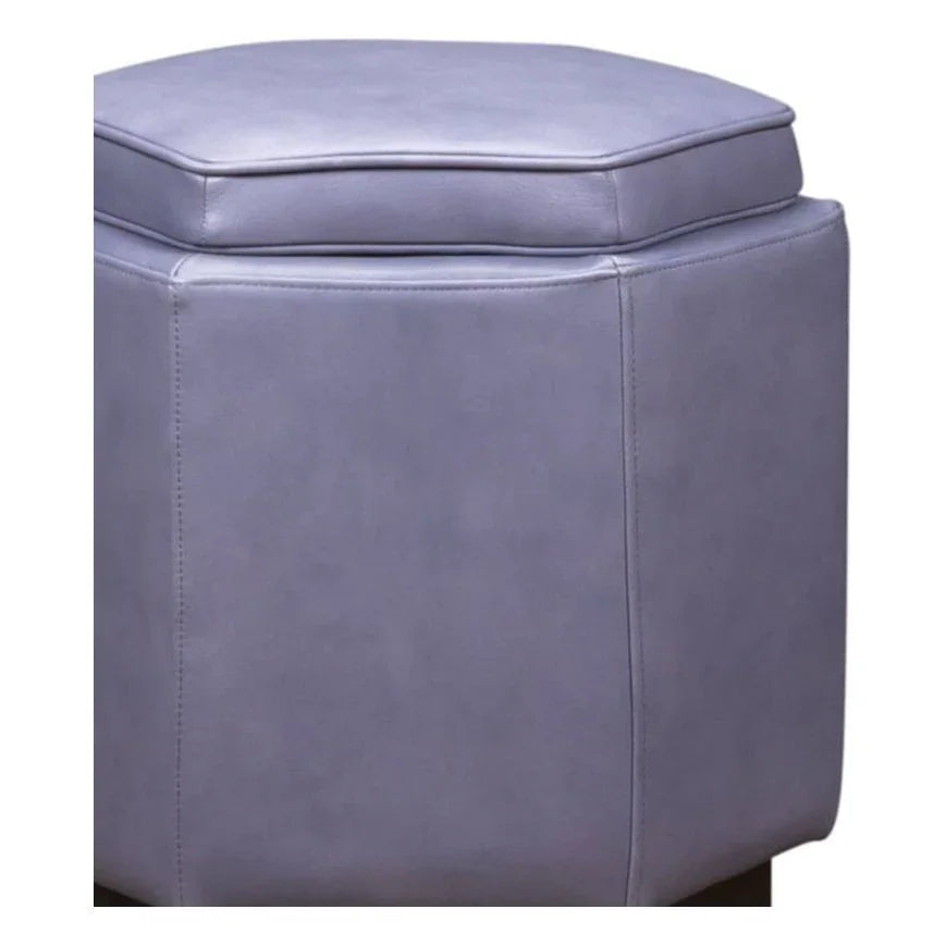 Chit Chat Unique Hexagonal Storage Swivel Ottoman - LOOMLAN - Olivia + Quinn - Ottomans