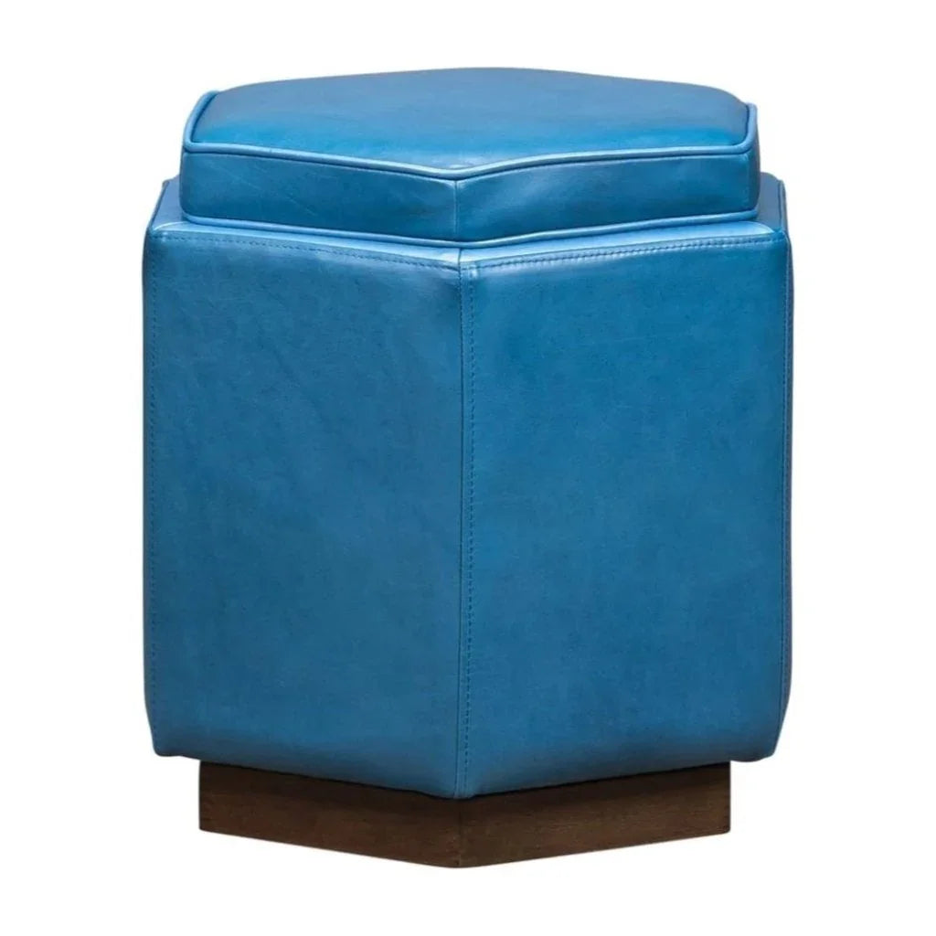 Chit Chat Unique Hexagonal Storage Swivel Ottoman - LOOMLAN - Olivia + Quinn - Ottomans
