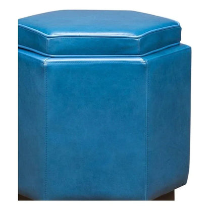 Chit Chat Unique Hexagonal Storage Swivel Ottoman - LOOMLAN - Olivia + Quinn - Ottomans