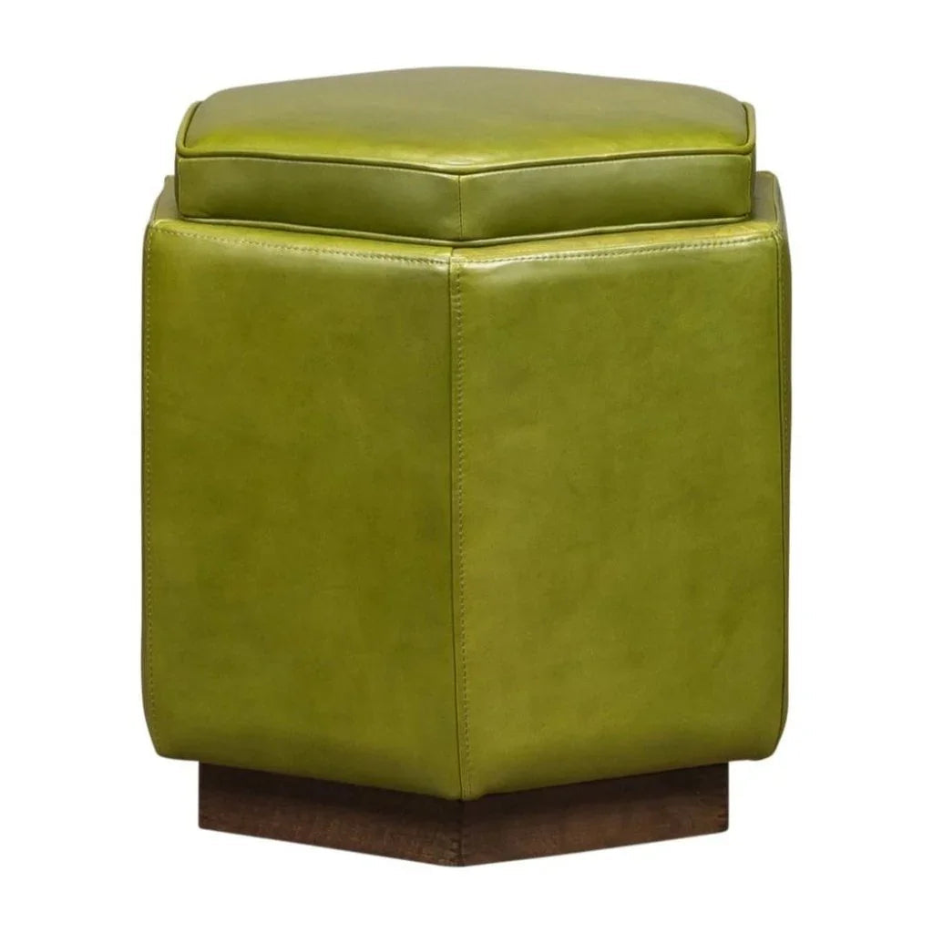 Chit Chat Unique Hexagonal Storage Swivel Ottoman - LOOMLAN - Olivia + Quinn - Ottomans
