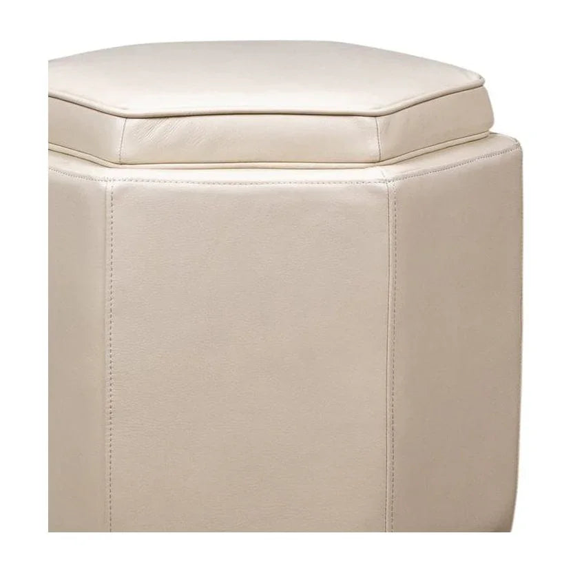 Chit Chat Unique Hexagonal Storage Swivel Ottoman - LOOMLAN - Olivia + Quinn - Ottomans