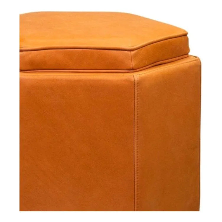 Chit Chat Unique Hexagonal Storage Swivel Ottoman - LOOMLAN - Olivia + Quinn - Ottomans