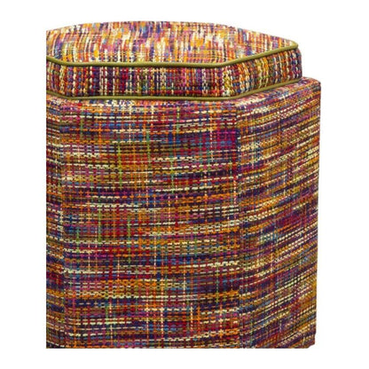 Chit Chat Unique Hexagonal Storage Swivel Ottoman - LOOMLAN - Olivia + Quinn - Ottomans