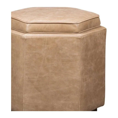 Chit Chat Unique Hexagonal Storage Swivel Ottoman - LOOMLAN - Olivia + Quinn - Ottomans