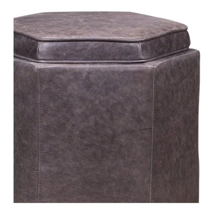 Chit Chat Unique Hexagonal Storage Swivel Ottoman - LOOMLAN - Olivia + Quinn - Ottomans