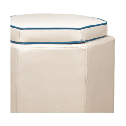 Chit Chat Unique Hexagonal Storage Swivel Ottoman - LOOMLAN - Olivia + Quinn - Ottomans