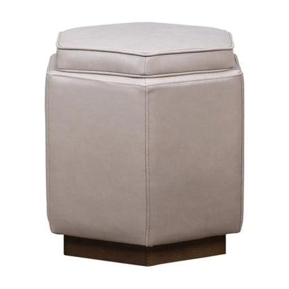 Chit Chat Unique Hexagonal Storage Swivel Ottoman - LOOMLAN - Olivia + Quinn - Ottomans