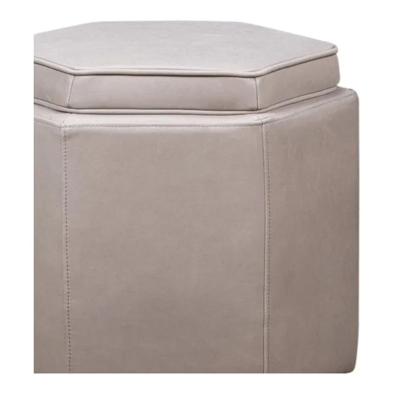 Chit Chat Unique Hexagonal Storage Swivel Ottoman - LOOMLAN - Olivia + Quinn - Ottomans