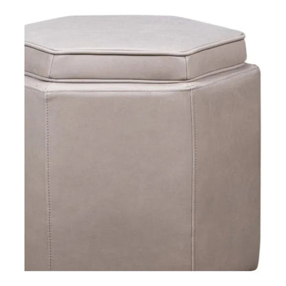 Chit Chat Unique Hexagonal Storage Swivel Ottoman - LOOMLAN - Olivia + Quinn - Ottomans