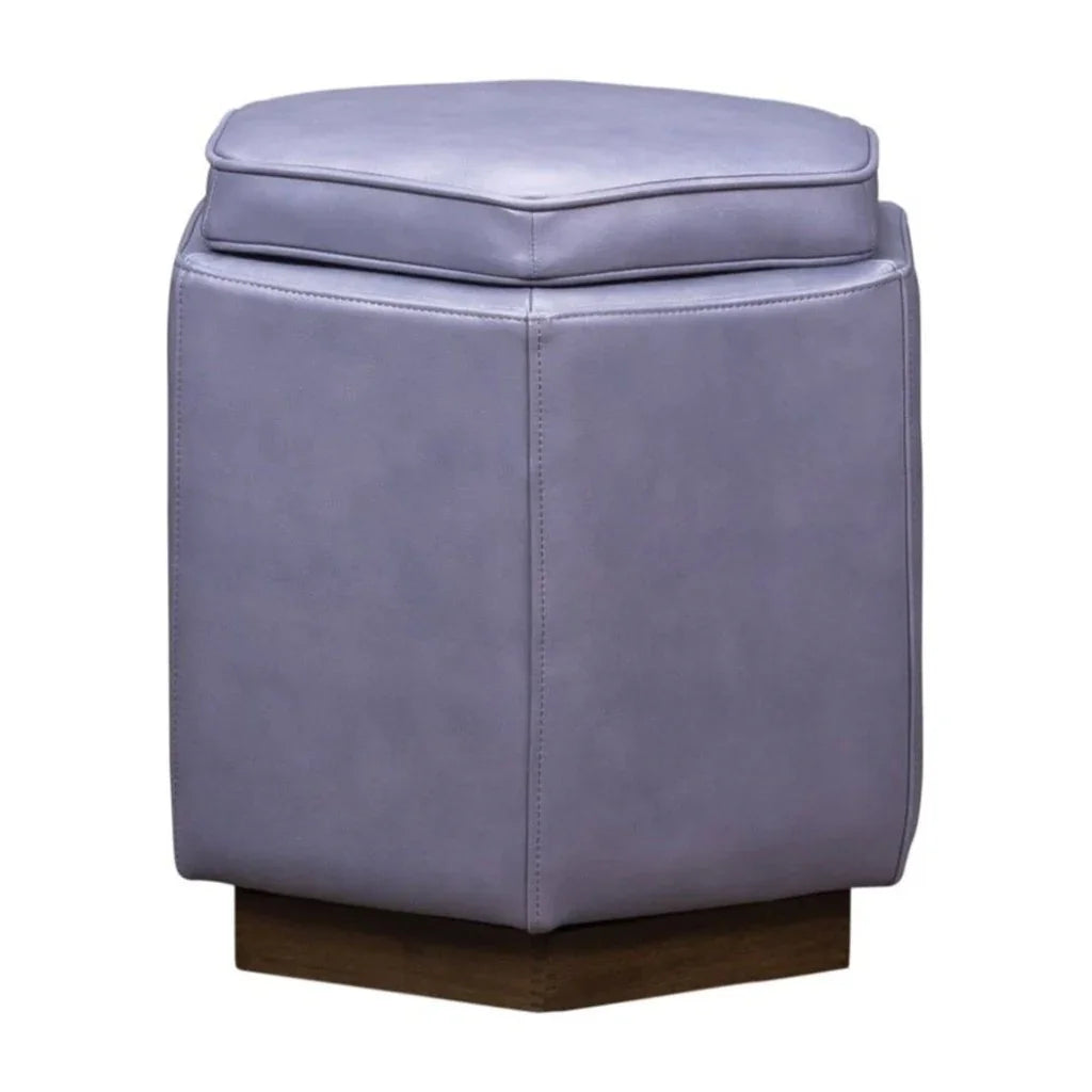 Chit Chat Unique Hexagonal Storage Swivel Ottoman - LOOMLAN - Olivia + Quinn - Ottomans