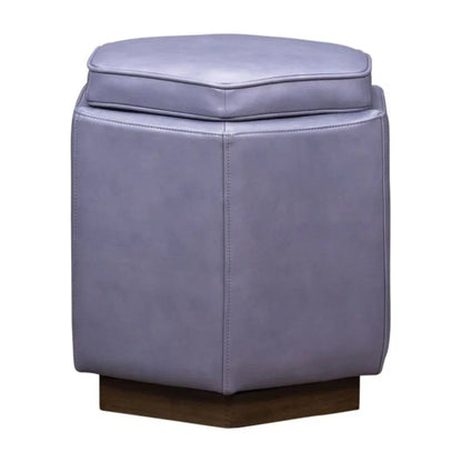 Chit Chat Unique Hexagonal Storage Swivel Ottoman - LOOMLAN - Olivia + Quinn - Ottomans