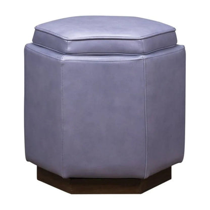 Chit Chat Unique Hexagonal Storage Swivel Ottoman - LOOMLAN - Olivia + Quinn - Ottomans
