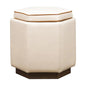 Chit Chat Unique Hexagonal Storage Swivel Ottoman - LOOMLAN - Olivia + Quinn - Ottomans