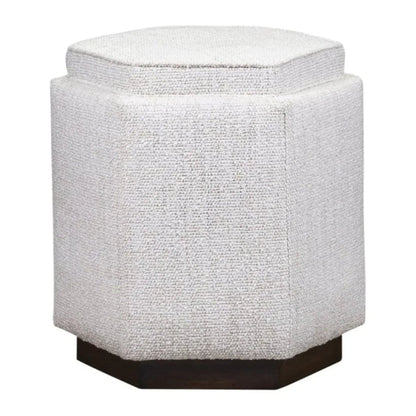 Chit Chat Unique Hexagonal Storage Swivel Ottoman - LOOMLAN - Olivia + Quinn - Ottomans