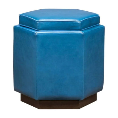 Chit Chat Unique Hexagonal Storage Swivel Ottoman - LOOMLAN - Olivia + Quinn - Ottomans