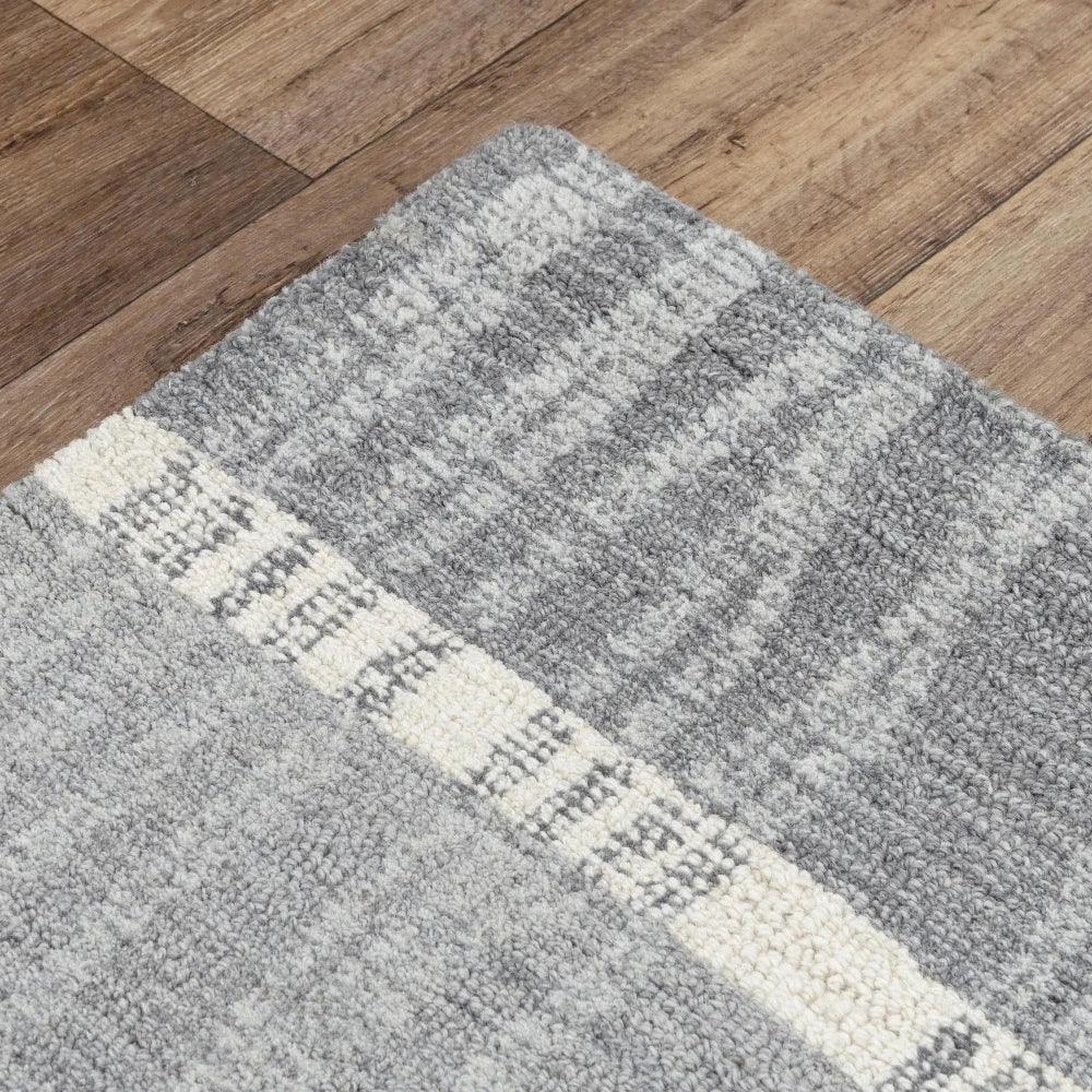 Chiu Stripe Light Gray Area Rugs For Living Room - LOOMLAN - LOOMLAN - Area Rugs