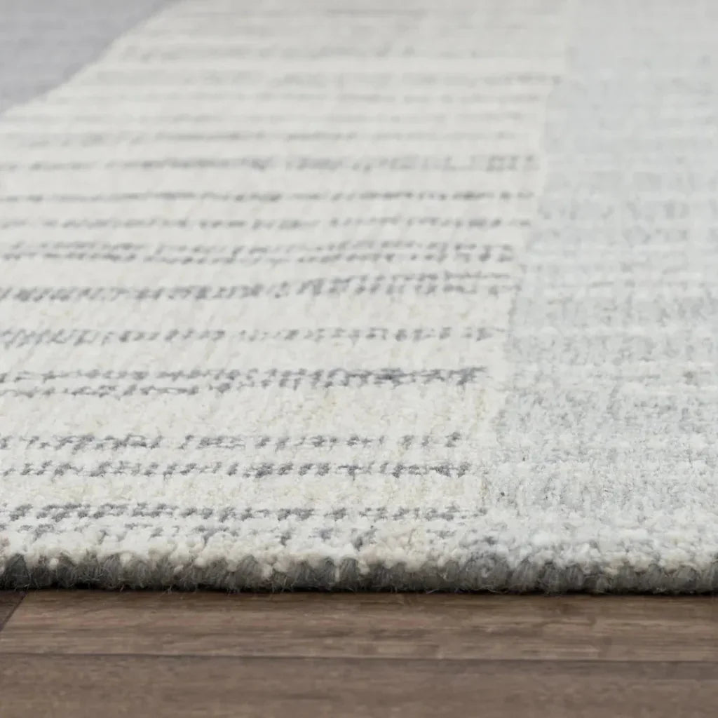 Chiu Stripe Light Gray Area Rugs For Living Room - LOOMLAN - LOOMLAN - Area Rugs