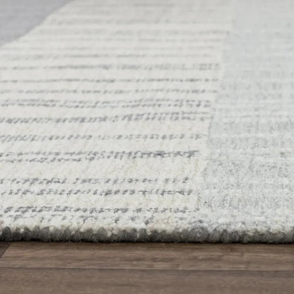 Chiu Stripe Light Gray Area Rugs For Living Room - LOOMLAN - LOOMLAN - Area Rugs
