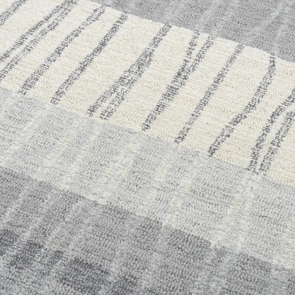 Chiu Stripe Light Gray Area Rugs For Living Room - LOOMLAN - LOOMLAN - Area Rugs