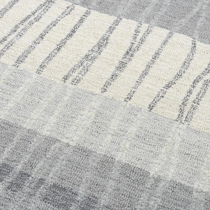 Chiu Stripe Light Gray Area Rugs For Living Room - LOOMLAN - LOOMLAN - Area Rugs