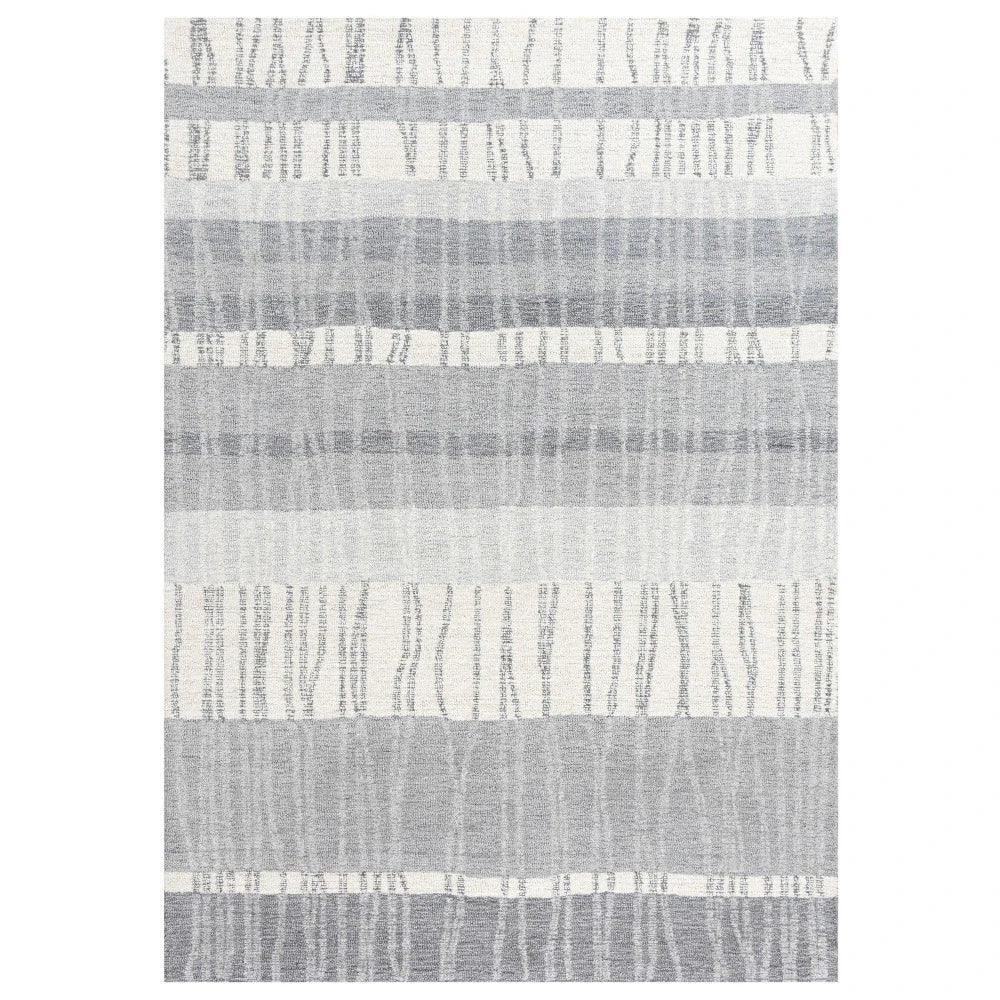 Chiu Stripe Light Gray Area Rugs For Living Room - LOOMLAN - LOOMLAN - Area Rugs