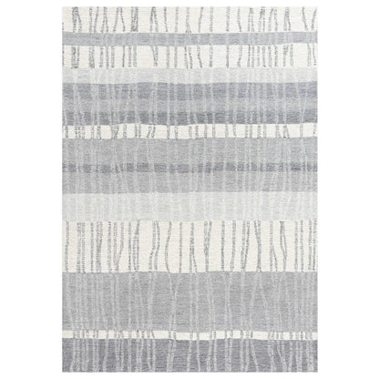 Chiu Stripe Light Gray Area Rugs For Living Room - LOOMLAN - LOOMLAN - Area Rugs