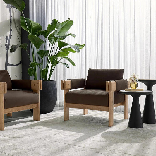 Chizu Nesting End Tables Marble Bronze Base Set - LOOMLAN - SUNPAN - Side Tables