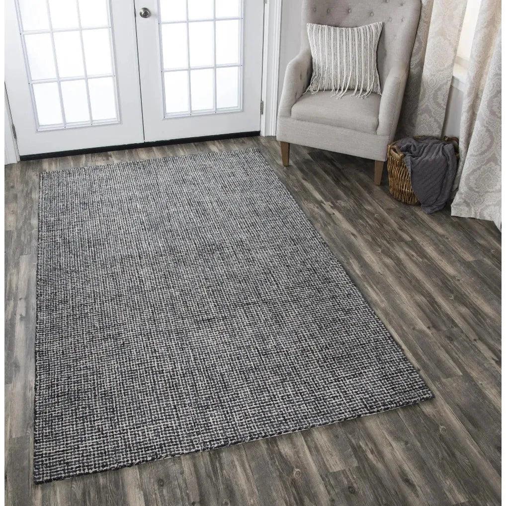 Chlo Wool Black Hallway Kitchen Runner Rug - LOOMLAN - LOOMLAN - Area Rugs