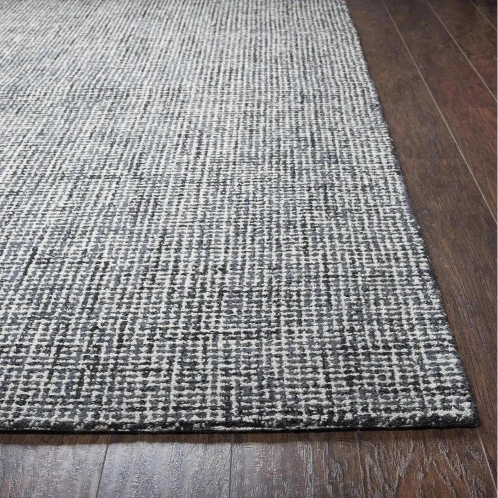 Chlo Wool Black Hallway Kitchen Runner Rug - LOOMLAN - LOOMLAN - Area Rugs