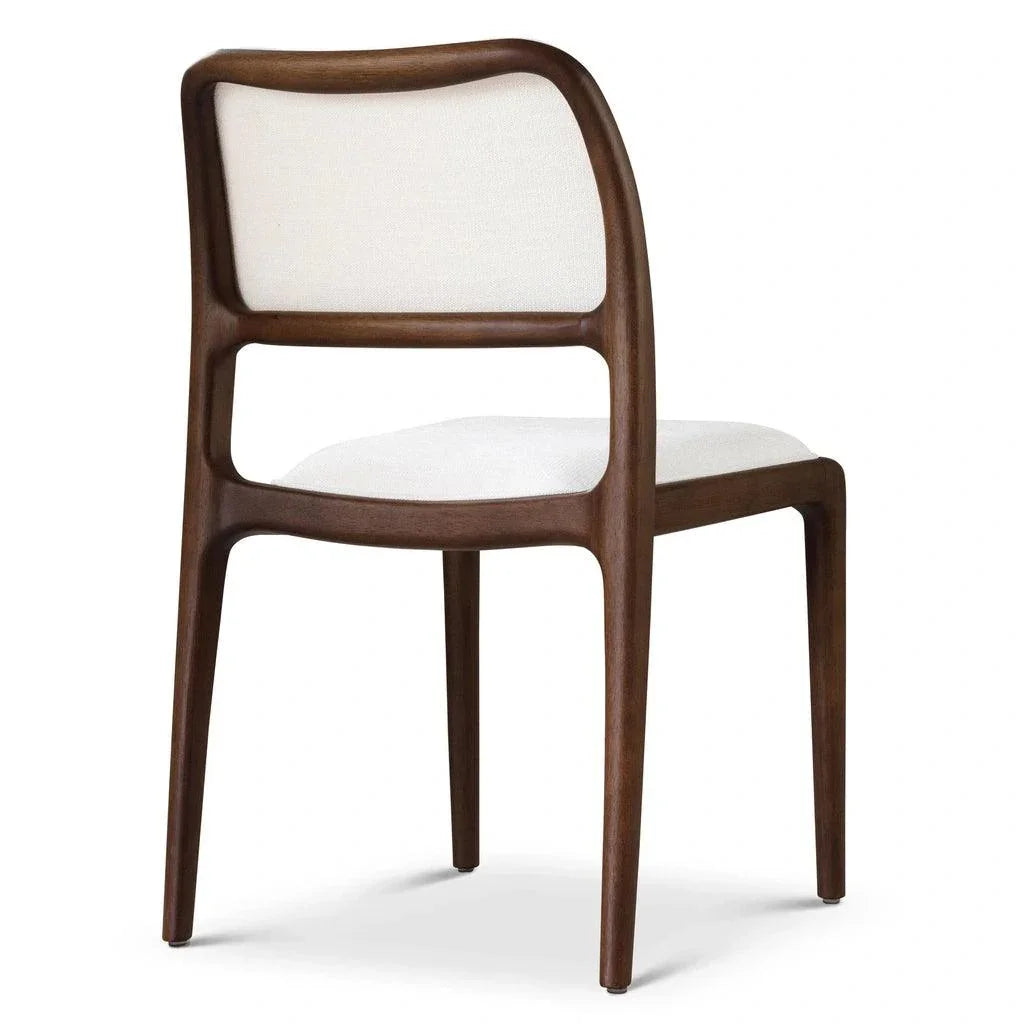 Chloe Fabric Wooden Armless Side Chair - LOOMLAN - Urbia - Dining Chairs