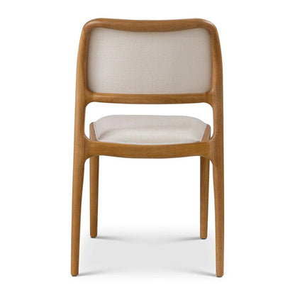 Chloe Fabric Wooden Armless Side Chair - LOOMLAN - Urbia - Dining Chairs