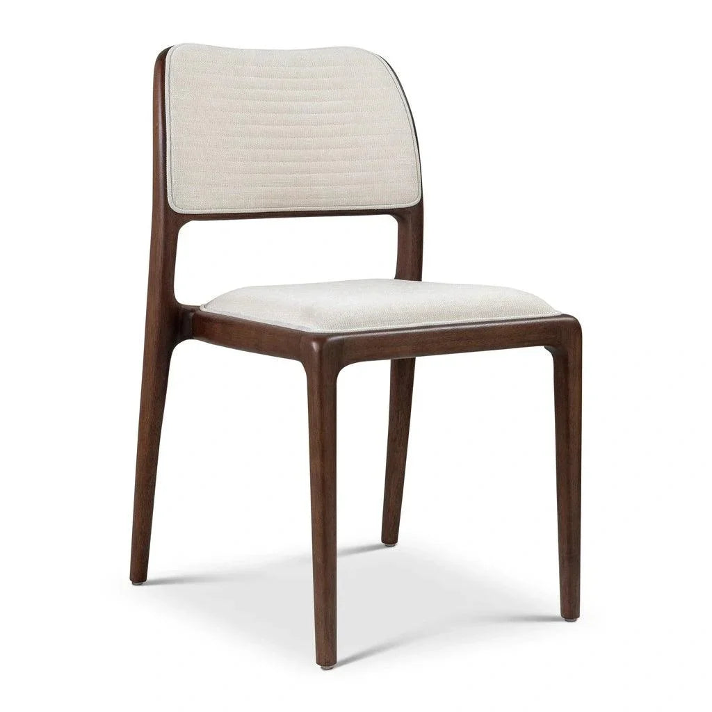 Chloe Fabric Wooden Armless Side Chair - LOOMLAN - Urbia - Dining Chairs