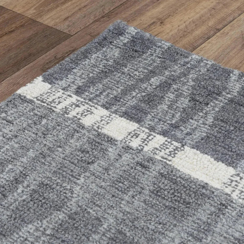 Choa Stripe Charcoal Area Rugs For Living Room - LOOMLAN - LOOMLAN - Area Rugs