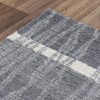 Choa Stripe Charcoal Area Rugs For Living Room - LOOMLAN - LOOMLAN - Area Rugs