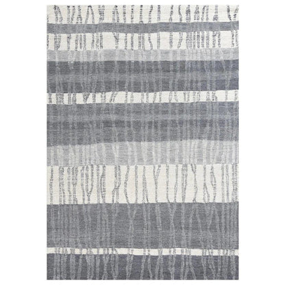 Choa Stripe Charcoal Area Rugs For Living Room - LOOMLAN - LOOMLAN - Area Rugs