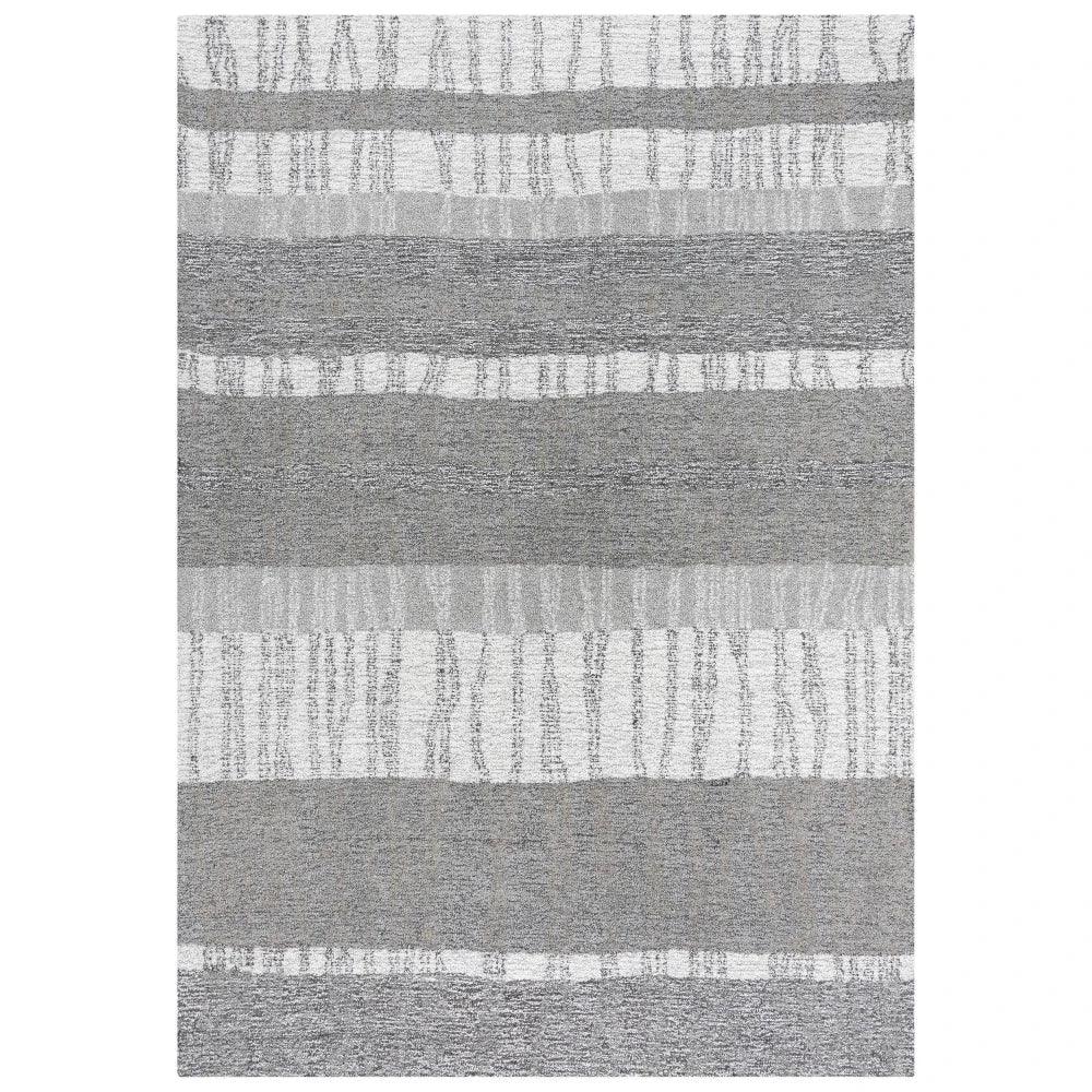Choi Stripe Gray Area Rugs For Living Room - LOOMLAN - LOOMLAN - Area Rugs