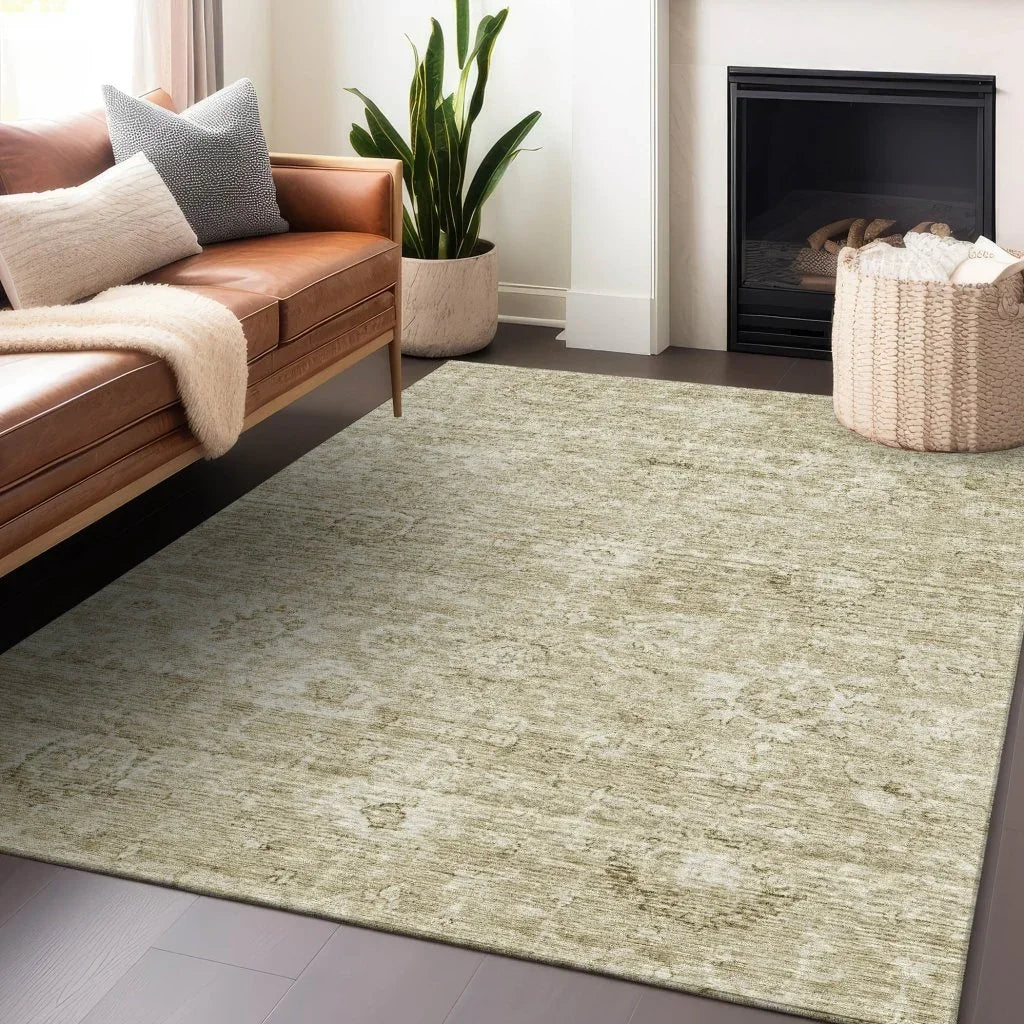 Chroma Brown Washable Indoor-Outdoor Rug-Outdoor Rugs-LOOMLAN Rugs-LOOMLAN