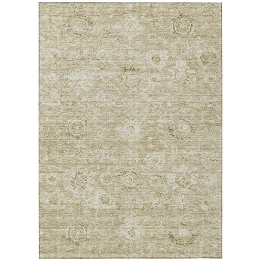 Chroma Brown Washable Indoor-Outdoor Rug-Outdoor Rugs-LOOMLAN Rugs-2'6" x 3'10"-LOOMLAN