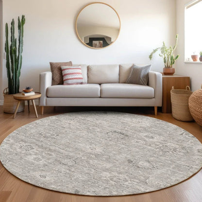 Chroma Gray Washable Indoor-Outdoor Rug-Outdoor Rugs-LOOMLAN Rugs-LOOMLAN