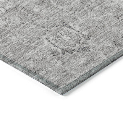 Chroma Gray Washable Indoor-Outdoor Rug-Outdoor Rugs-LOOMLAN Rugs-LOOMLAN