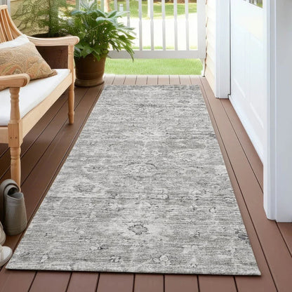 Chroma Gray Washable Indoor-Outdoor Rug-Outdoor Rugs-LOOMLAN Rugs-LOOMLAN