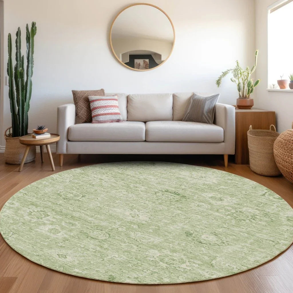 Chroma Green Washable Indoor-Outdoor Rug-Outdoor Rugs-LOOMLAN Rugs-LOOMLAN