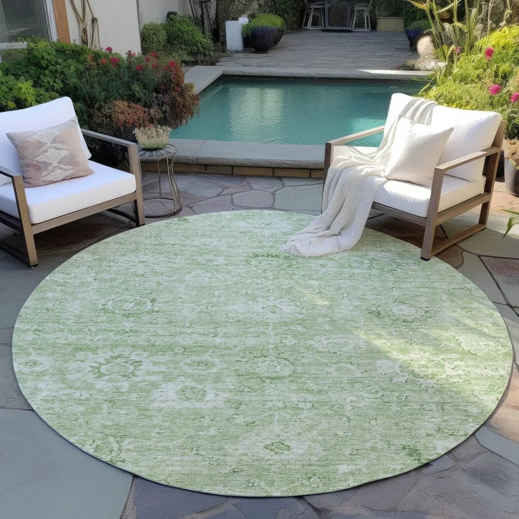 Chroma Green Washable Indoor-Outdoor Rug-Outdoor Rugs-LOOMLAN Rugs-LOOMLAN