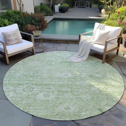 Chroma Green Washable Indoor-Outdoor Rug-Outdoor Rugs-LOOMLAN Rugs-LOOMLAN